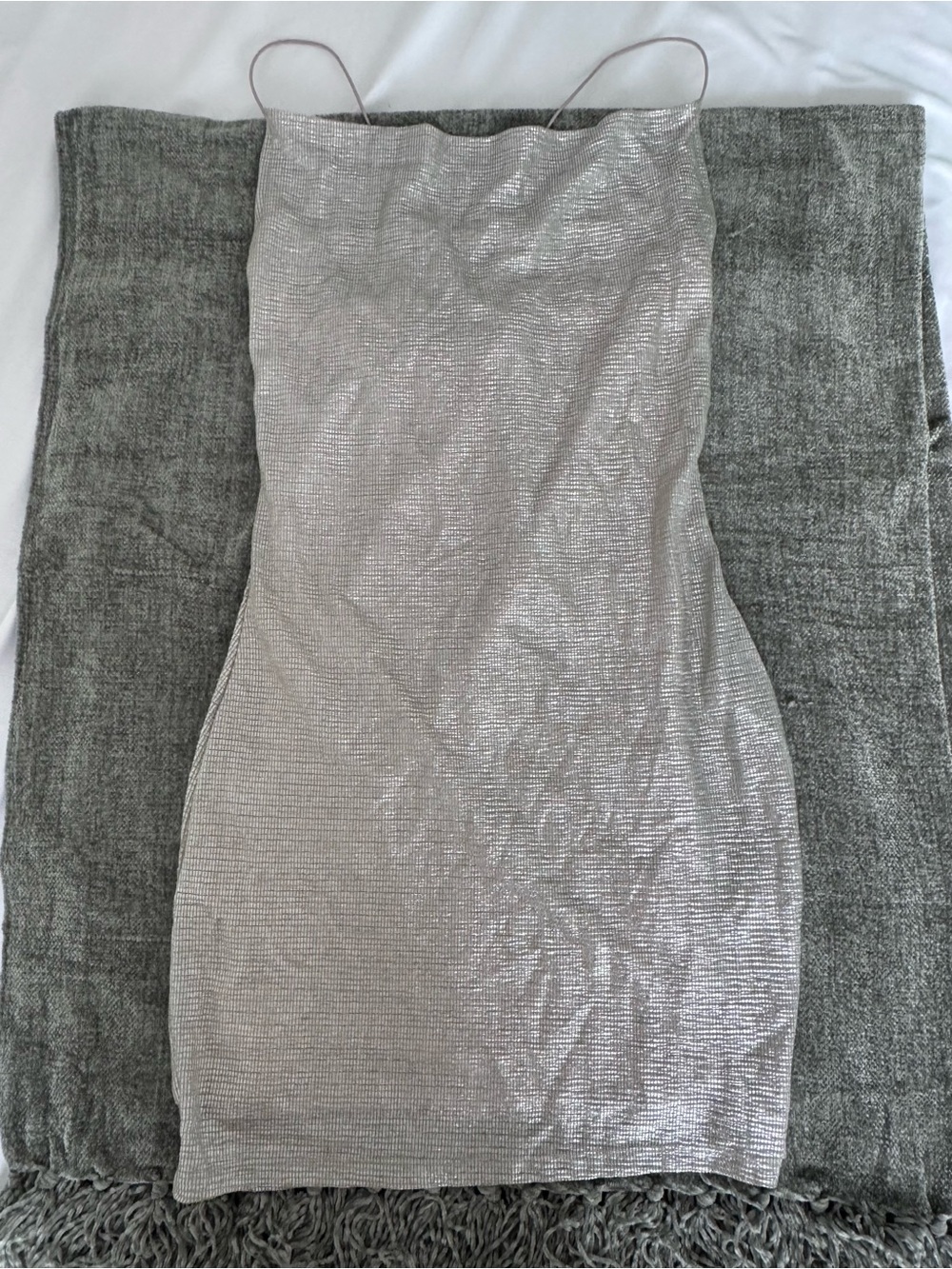 Silvery Cowl Neck H&M Party Dress